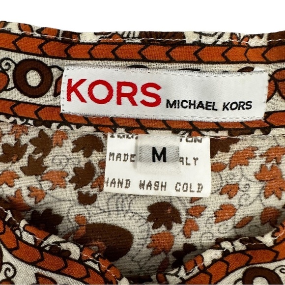 KORS MICHAEL KORS Vintage Red Label printed Long Sleeve button-up shirt - Picture 12 of 14